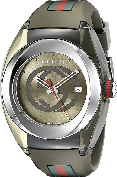 Gucci SYNC XXL Green Rubber Strap 46mm Unisex Watch YA137106 Gucci SYNC XXL Green Rubber Strap 46mm Unisex Watch YA137106
