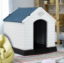 Plastic Dog House Medium-Sized Pet Puppy Shelter Waterproof Ventilate Dog Kennel