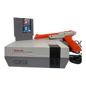 Nintendo NES Action Set Box Controller Gun Duck Hunt/Super Mario Bro Gioco Vintage