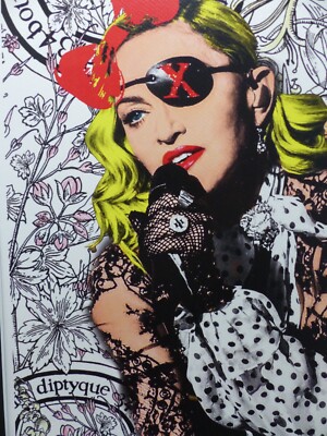 DEATH NYC ''GERAHMT'' Lithografie ltd. Edition of 100 ''Madonna'' 3D Siegel COA