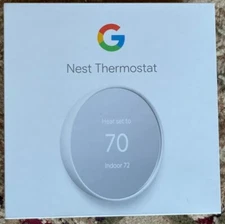 Google Nest Smart Thermostat, Snow - GA01334-US