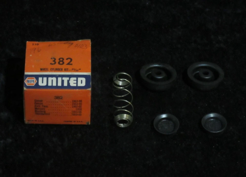 NOS 1958-1966 Ford Mercury NAPA United Wheel Cylinder Kit In Original Box Foto 2 de 2