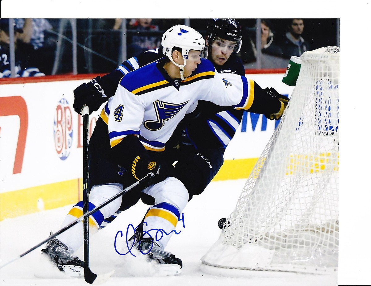 LOUIS BLUES CARL GUNNARSSON SIGNED 8X10