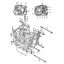 SUZUKI DR 800 S BIG 1990-1997 Kit n°2 vis BTR inox carters DR800