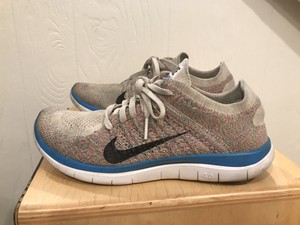 Nike Free 4 0 Flyknit Running Shoes Women S Size 8 Multicolor Ebay