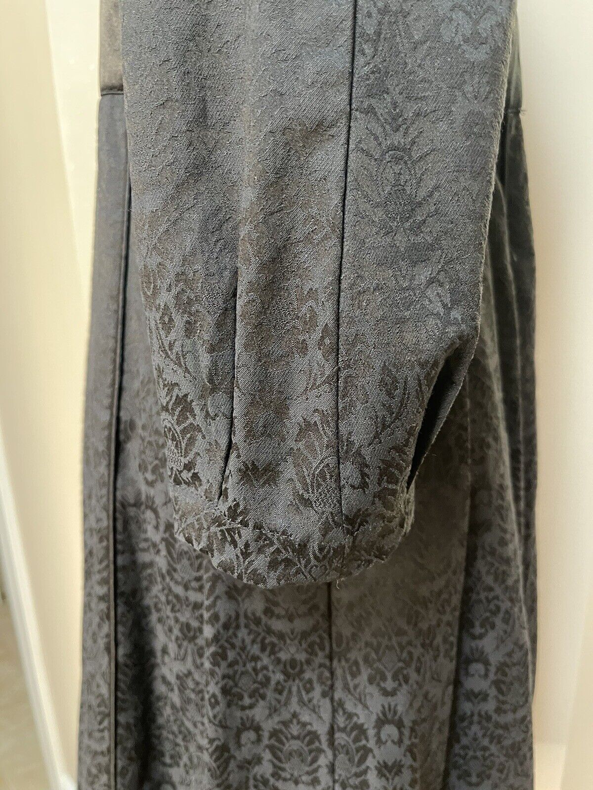 Baby Phat Y2K Black Brocade Trench Coat/dress Siz… - image 14