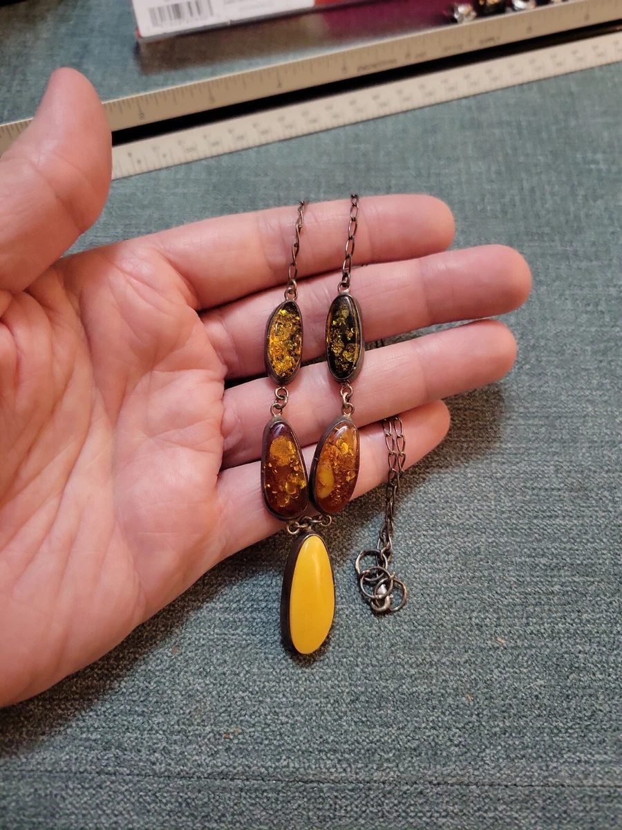 Amber statement hotsell necklace