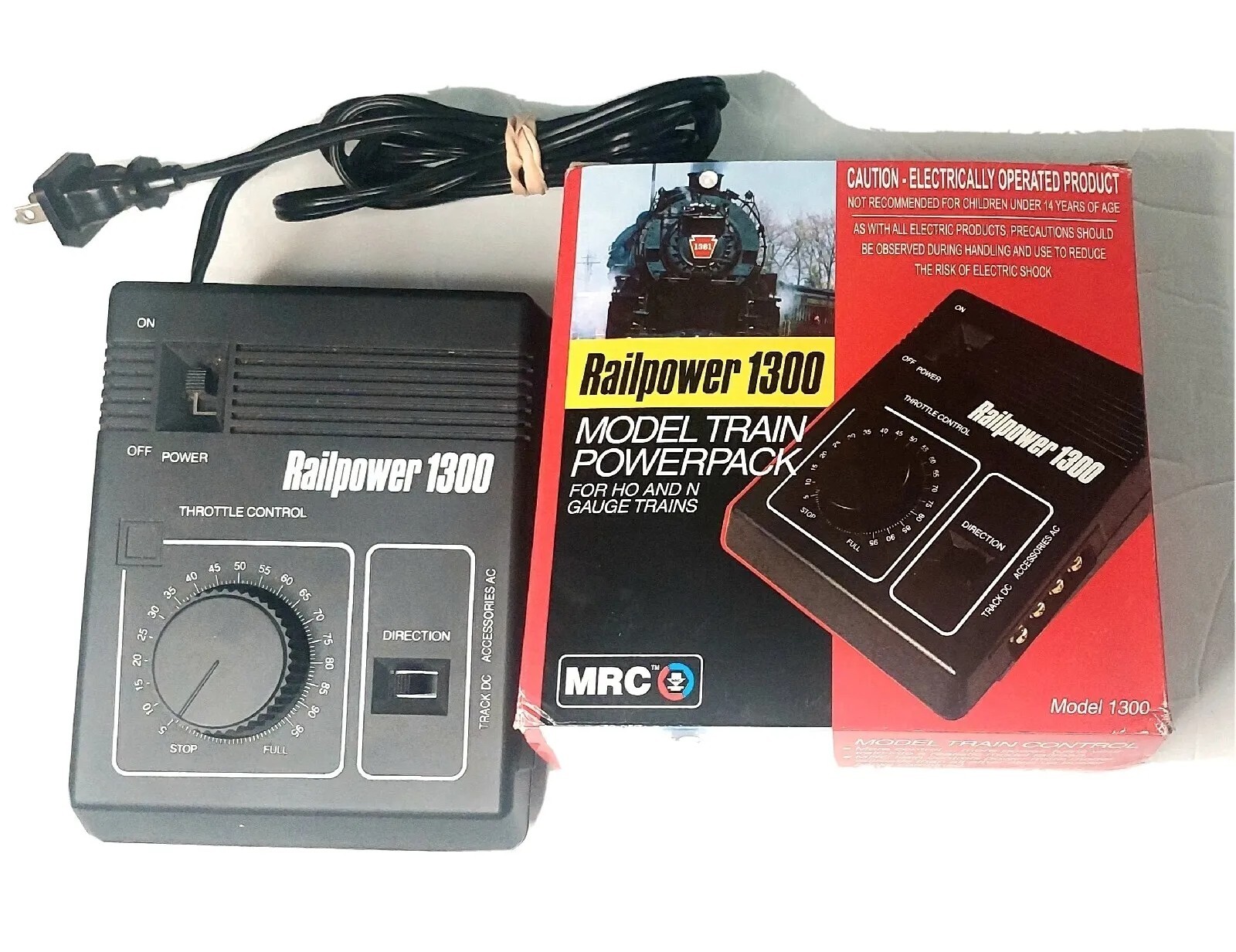 MRC Railpower 1300 Model Train Transformer Power Pack HO / N Scale