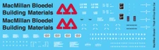 N Scale - MacMillan Bloedel All Door Box Car Decals