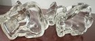 Hollow Clear Glass Dog Figurine Set of 2 — photo 6
