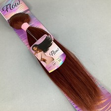 14" Flow 33 Auburn Yaki Straight 100 Human Hair Extensions by Outre