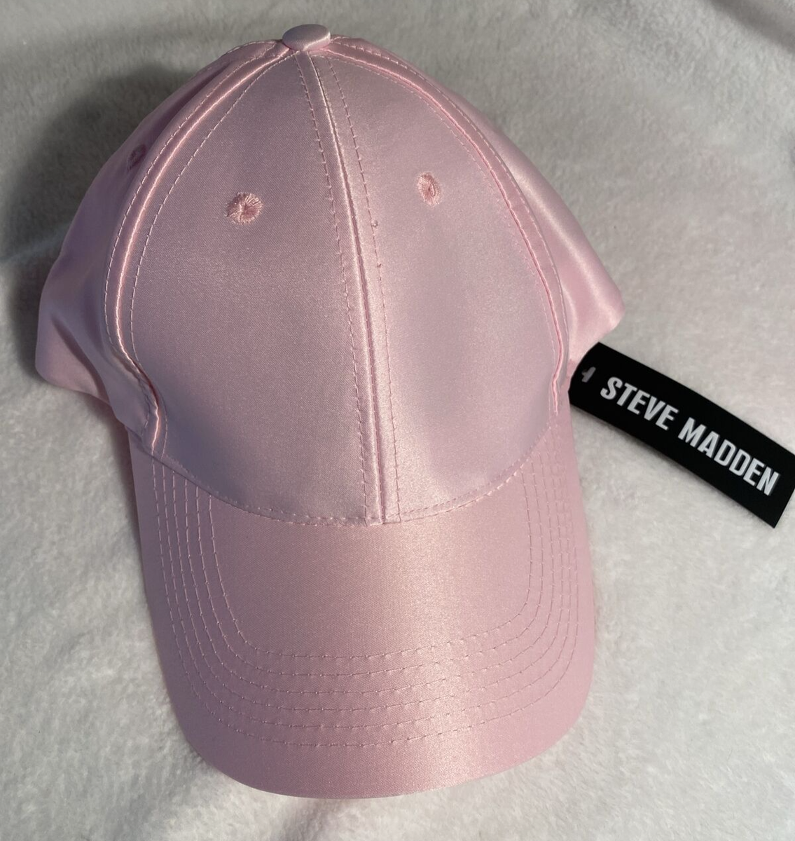 Steve Madden Hat Pink Steve Madden Pink Beanie Hat & Pink Plaid Fringed Scarf Set  main image 4