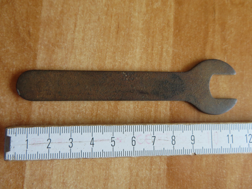 Schmaler dünner Maulschlüssel 13mm Fahrradschlüssel Bordwerkzeug Flexschlüssel - Bild 5 von 7