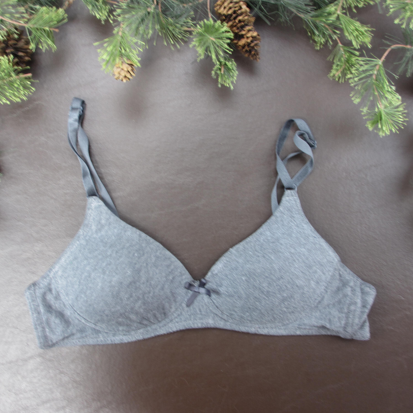Sofra Bra 36C Gray Padded Wireless Adjustable Cla… - image 1