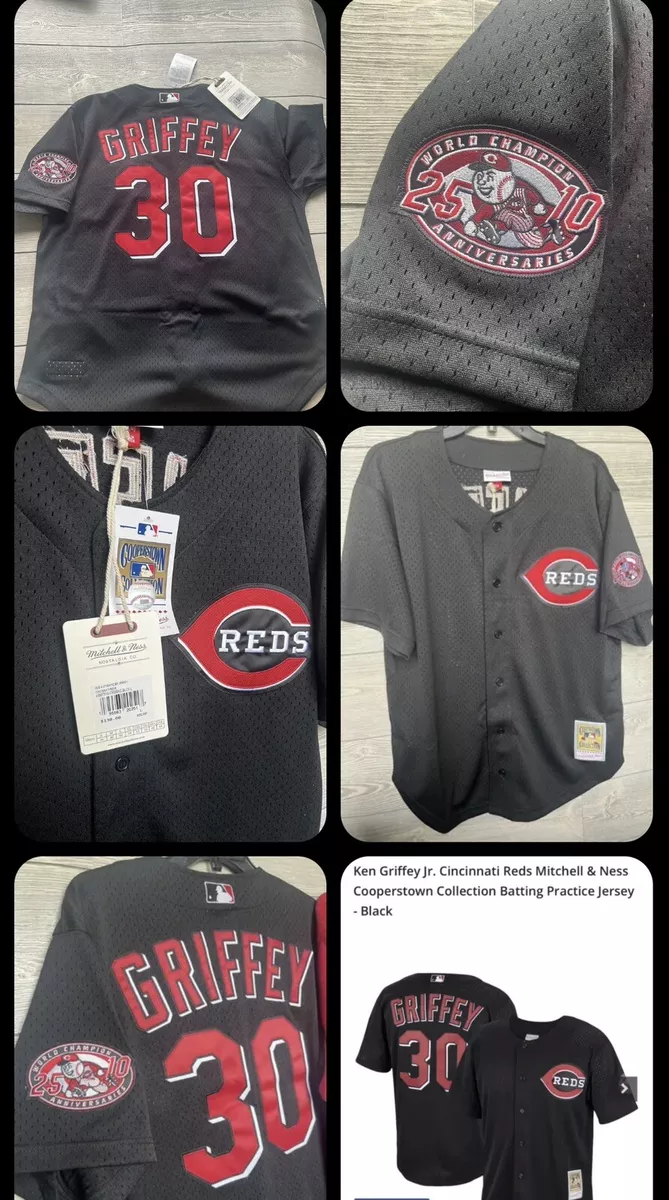 Men's Cincinnati Reds Ken Griffey Jr. Mitchell & Ness Black