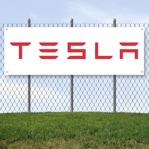 TESLA 1' X 3' Garage Banner, 13oz Vinyl - FREE SHIPPING Dealership S X 3 NEW - Picture 3 of 6