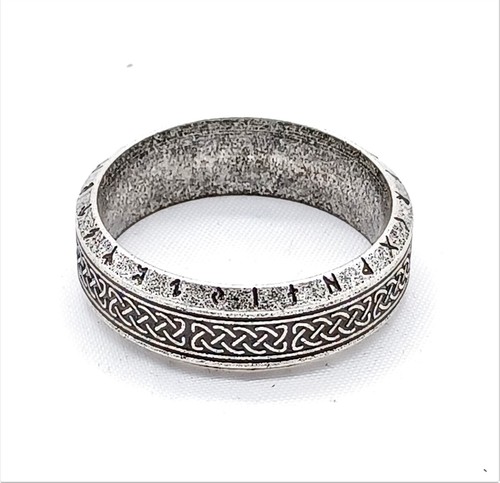 Ultimate Viking Rune Rings Stainless Steel Mens Celtic Norse Pagan Vintage Band - Picture 9 of 40