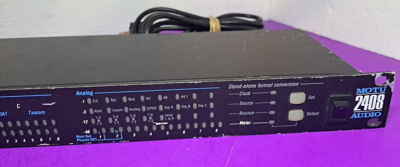 MOTU 2408 MK1 Rackmount Digital Interface Analog Converter Mark of the ...