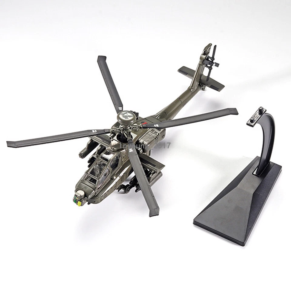 AH-64 Apache Helicopter Model Diecast US Military Army Airplane Model - Image 4 of 4