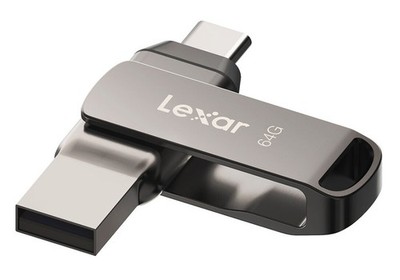 Lexar Jumpdrive D400 OTG 64GB Dual Typ C und Typ A USB 3.1 R130MB/s (UK) Neu in OVP