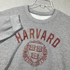 Harvard University Sweatshirt Adult Medium Gray Pullover Sweater TAGS MISSING
