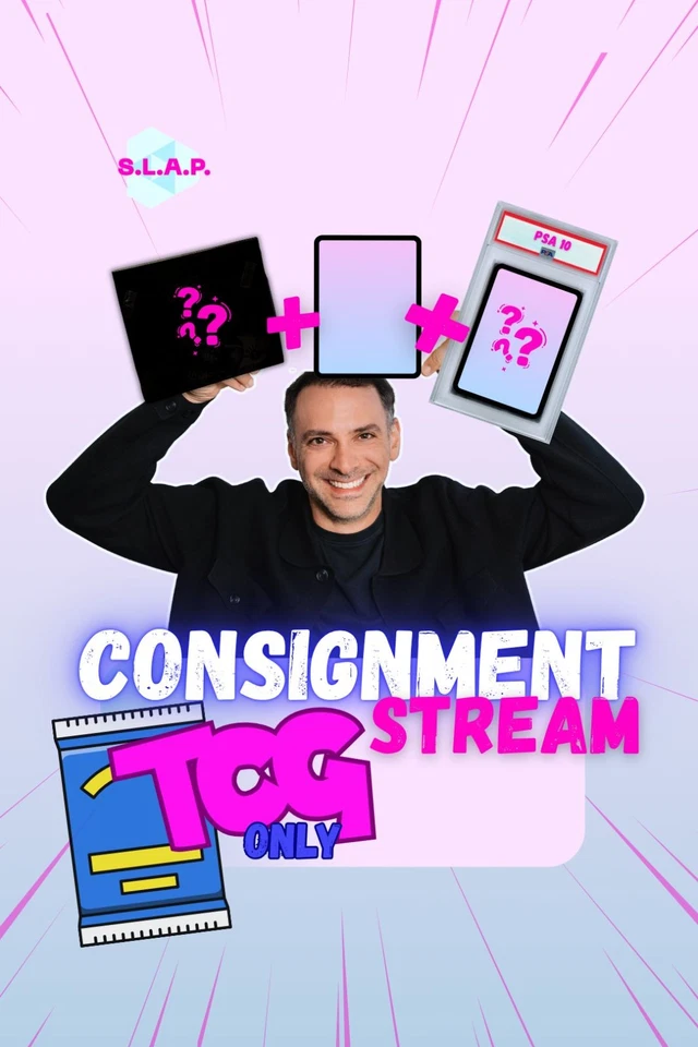 🔥 1ST TCG ONLY CONSIGNMENT STREAM EVER by SLAP Pokemon One Piece Yugi etc