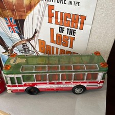 Vintage Japanese Tin Toy Bus Showa Era