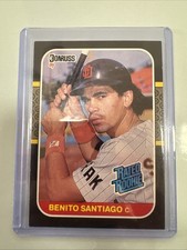 Benito Santiago 1987 Donruss Rated Rookie Card #31 Padres MLB RC Free Shipping. rookie card picture
