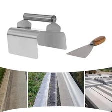 Concrete Curb Trowel Edger Landscape Curb Trowel Kraft Tool with Putty Knife