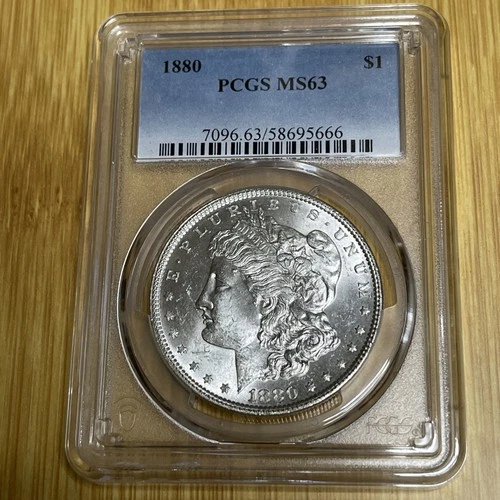 1880 Morgan Silver Dollar PCGS MS63