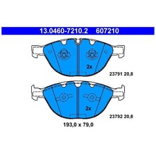 Satz Bremsbeläge Bremsklötze vorne für BMW 5-er E60 E61 6-er E63 E64 | 636439