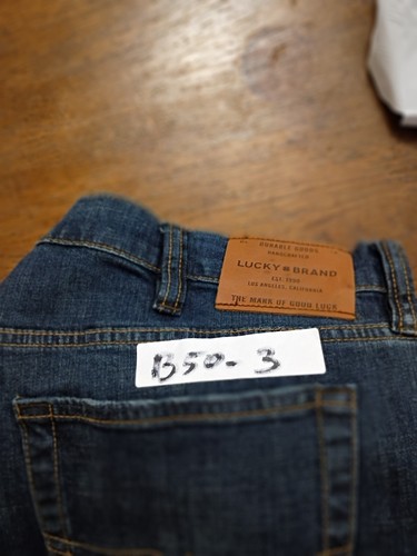 Jeans uomo marca Lucky 44x34 blu lavaggio medio 181 rilassato dritto - Foto 13 di 13