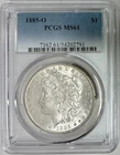 1885-O Morgan Silver Dollar, PCGS MS-61, Blast White!