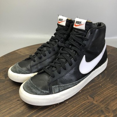 Nike Blazer Mid 77 Shoes Mens Size 11 Black Leather High Top Sneakers BQ6806-002
