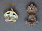 Original WW2 British Uniform Insignia. Royal Artillery and Rank of Major — photo 2