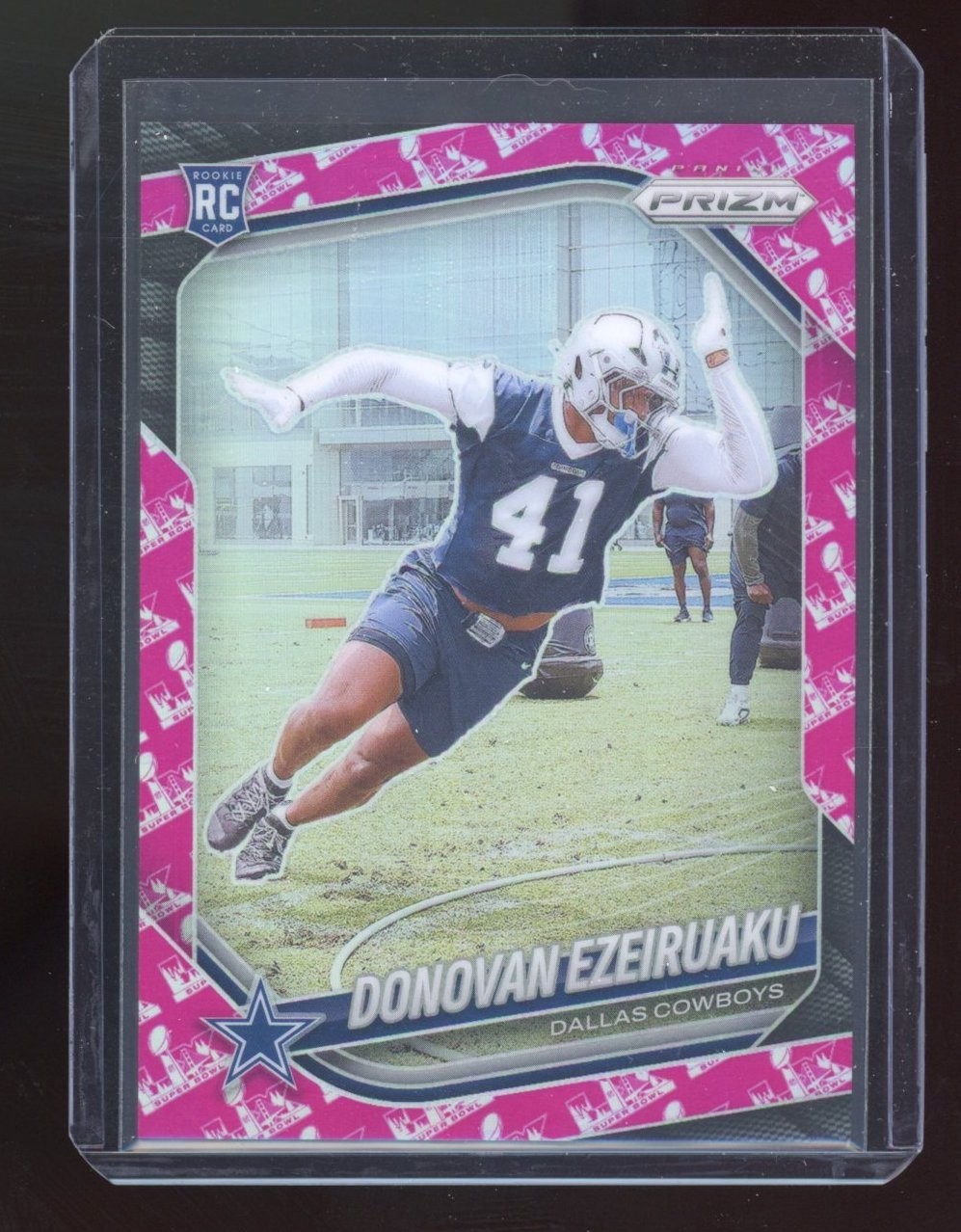 DONOVAN EZEIRUAKU 2025 PANINI PRIZM #314 ROOKIE SUPER BOWL LX RC 41/60 COWBOYS