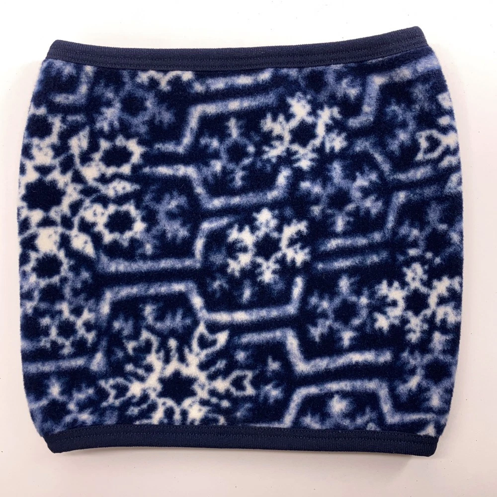Retro LL Bean Made USA Dark Blue Snowflake Adult Winter Neck Ski Warmer
