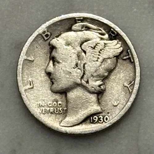 1930-S Mercury Dime - VG - Very Good - 90% Silver