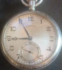 Illinois Silver Exhibition Case Pocket Watch Mechanical 21 Jewels Vintage