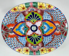 17" X 14" TALAVERA SINK drop in or undermount mexican bathroom handmade ceramic