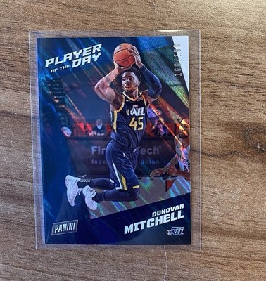 2021-22 Panini Player of the Day Moon Lava #47 Donovan Mitchell 166/199