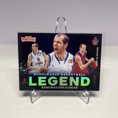 Ramunas Siskauskas #133/199 2025-26 Contenders EuroLeague - #3 Legend #CSKA