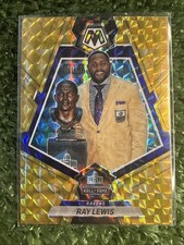 2023 Panini Mosaic - Hall of Fame Reactive Yellow Mosaic Prizm #273 Ray Lewis