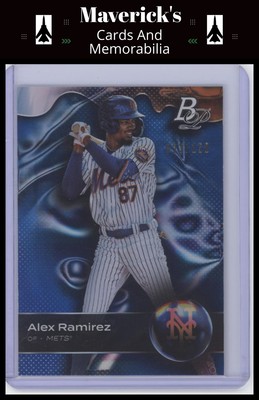 2023 Bowman Platinum #TOP-18 Alex Ramirez Top Prospects Blue #/150