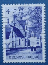 Belgique oblitéré, n°948, 4F + 2F restauration béguinage de Bruges, 1954