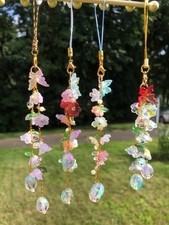 Lily of the Valle Cute Handmade Beads Keychain Phone Chaim Purse Charm Car