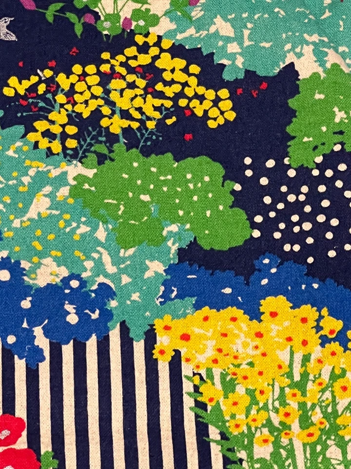 Tela Floral Kokka Echino "Jardín" 15 Aniversario Lino Algodón 94" x 42" Foto 4 de 4