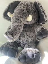 Giant Teddy Grey Elephant Plush JUMBO Plushie Stuffed Animal nursery heirloom