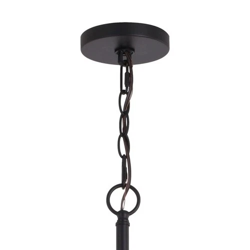 VAXCEL P0341 Estelle 26.75-in Brass and Black Mid Century Modern 6 Light Globe - Picture 5 of 9