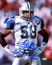 Dixon Edwards Signed 8x10 Photo Dallas Cowboys "XXVII XXVIII XXX" MCS Holo